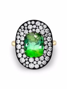 Pragnell bague Snowstorm en or 18ct ornée de tourmaline et de diamants