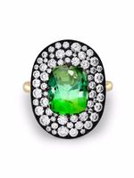 Pragnell bague Snowstorm en or 18ct ornée de tourmaline et de diamants Pragnell bague Snowstorm en or 18ct ornée de tourmaline et de diamants