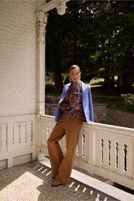 Lexie col denim trousers - caramel - 13299