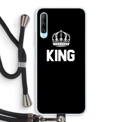 King zwart: Huawei P Smart Pro Transparant Hoesje met koord