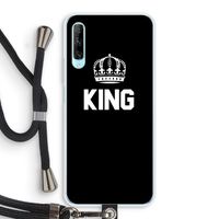 King zwart: Huawei P Smart Pro Transparant Hoesje met koord