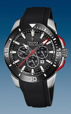 Horlogeband Festina F20642/4 Rubber Zwart
