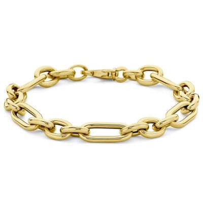 Armband Ovale schakels geelgoud 8,2 mm 19,5 cm