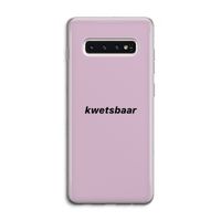 kwetsbaar: Samsung Galaxy S10 4G Transparant Hoesje