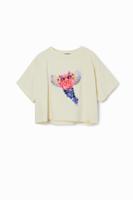 T-shirt fantasiepatch - WHITE - 11/12