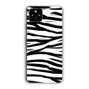 Zebra pattern: Google Pixel 5a 5G Transparant Hoesje