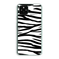 Zebra pattern: Google Pixel 5a 5G Transparant Hoesje