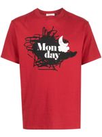 Undercover t-shirt en coton à imprimé graphique - Rouge Undercover t-shirt en coton à imprimé graphique - Rouge