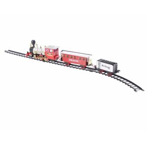 Lumineo kersttrein set - met muziek en LED verlichting - lengte 345 cm