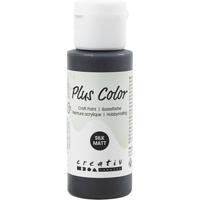 Creativ Company Plus color acrylverf zwart, 60ml