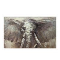 Canvas Schilderij Mondiart Olifant