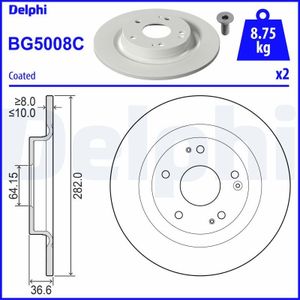 Remschijf BG5008C