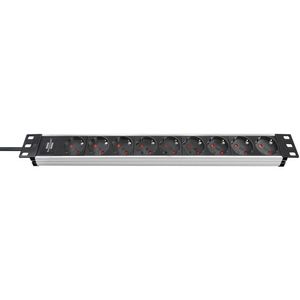 Brennenstuhl Alu-Line 19 inch stekkerdoos 9-weg