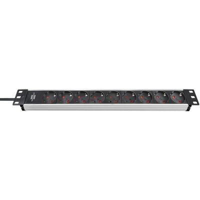 Brennenstuhl Alu-Line 19 inch stekkerdoos 9-weg