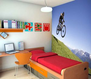 Vlies fotobehang Mountainbike