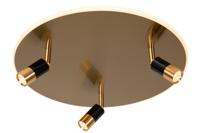 Lucide JUBEL - Plafonnière - Ø 48 cm - LED - CCT - 2500K/3000K - Mat Goud / Messing