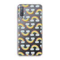 Regenboog: Samsung Galaxy A7 (2018) Transparant Hoesje