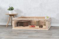 Trixie indoor ren cavia hout / plexiglas (100X60X30 CM)