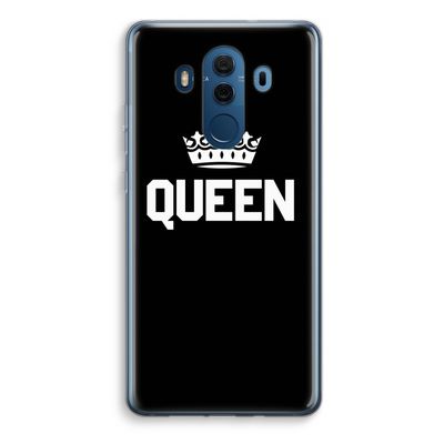 Queen zwart: Huawei Mate 10 Pro Transparant Hoesje