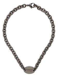DSQUARED2 collier à plaque logo - Noir
