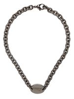 DSQUARED2 collier à plaque logo - Noir
