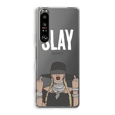 Slay All Day: Sony Xperia 1 III Transparant Hoesje