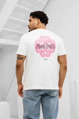 Pure Path Bold Emblem T-Shirt Heren Gebroken Wit - Maat S - Kleur: Gebroken Wit | Soccerfanshop Pure Path Bold Emblem T-Shirt Heren Gebroken Wit - Maat S - Kleur: Gebroken Wit | Soccerfanshop