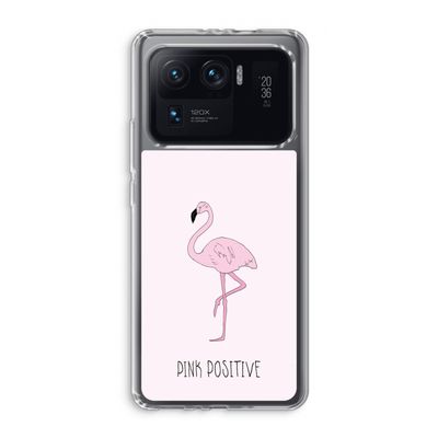Pink positive: Xiaomi Mi 11 Ultra Transparant Hoesje
