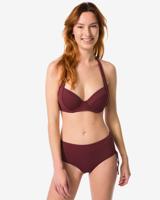 HEMA Dames Bikinibroekje Donkerrood (donkerrood)