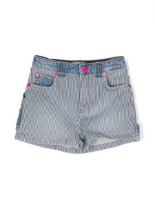 Marc Jacobs Kids short en jean à rayures - Bleu