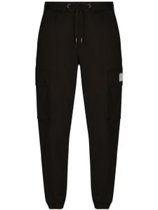 Dolce & Gabbana pantalon cargo en coton stretch - Noir