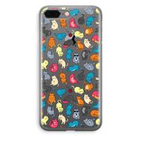 Kleurrijke katten: iPhone 8 Plus Transparant Hoesje