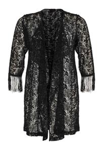 Yoek Cardi-jacket | Zwart | Maat XL