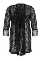 Yoek Cardi-jacket | Zwart | Maat XL