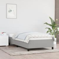 Bedframe zonder matras 90x190 cm stof lichtgrijs