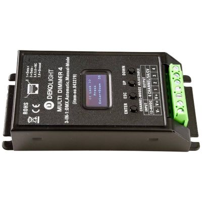 Deko Light MULTI-LED 4 LED-dimmer 960 W 20 A 12 - 48 V Instelbaar, 3-in-1 dimmer, Dimbaar 1 stuk(s)