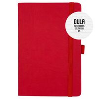 DULA Notitieboek A5 Rood gelinieerd met harde kaft - thumbnail