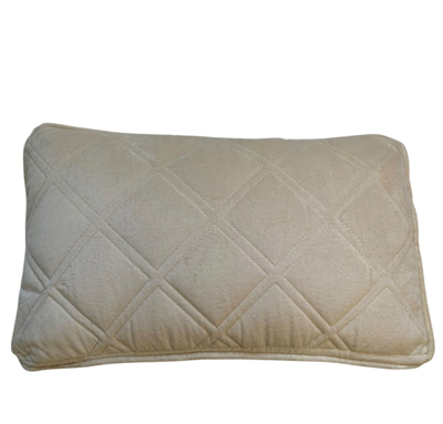 Kussen fluweel beige in 2 maten