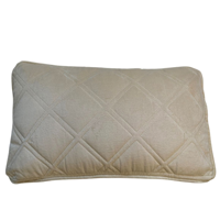 Kussen fluweel beige in 2 maten