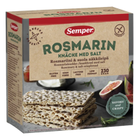 Semper Knackebrod rozemarijn zout glutenvrij 230 Gram