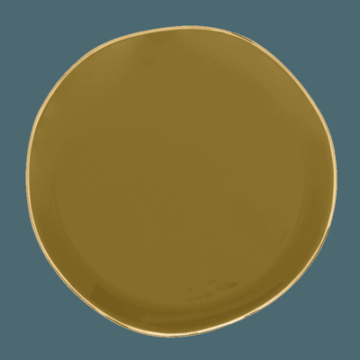 Good Morning bord Ø17 cm - Amber Groen (set van 4)