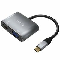 Adapter HDMI naar VGA Aisens A109-0627 Grijs 15 cm