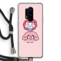 Hartje: OnePlus 8 Pro Transparant Hoesje met koord