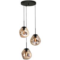 Masterlight Pendel hanglamp Lava 3x goud glas Ø 24cm 2762-05-35-3-02-61