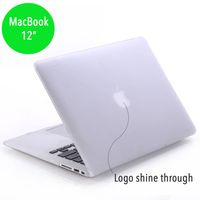Lunso MacBook 12 inch cover hoes - case - mat transparant - thumbnail
