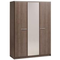 Leen Bakker - Kledingkast Colorado - Grijs Eiken - 139x197x52 Cm - Spaanplaat - Bruin - 52.1x139x196.7 Cm