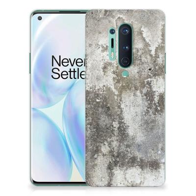 OnePlus 8 Pro | TPU | Siliconen hoesje | Beton Print