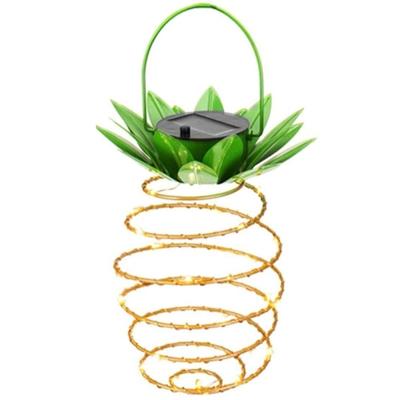 30 LEDs buiten ijzer ananas string Solar Lantern telescopische kroonluchter moderne veranda licht