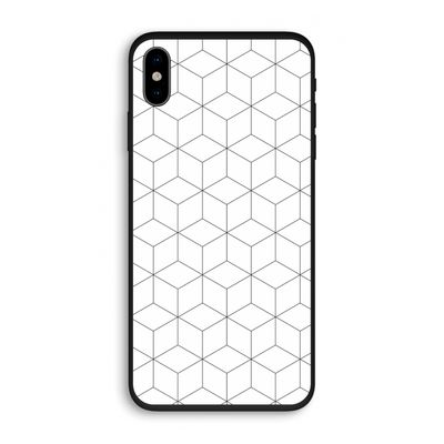 Zwart-witte kubussen: iPhone X Biologisch afbreekbaar hoesje