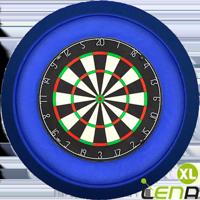 Lena Dartbord Verlichting Deluxe XL Blauw